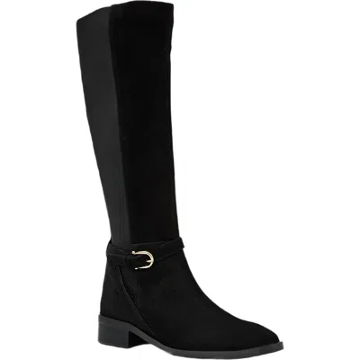 Aquatalia Claudette Water Resistant Knee High Boot In Black