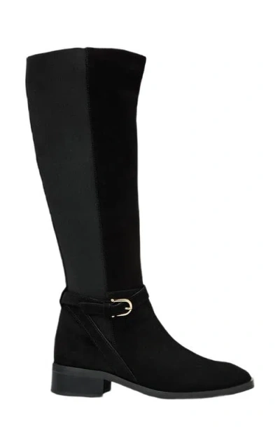 Aquatalia Claudette Water Resistant Knee High Boot In Black