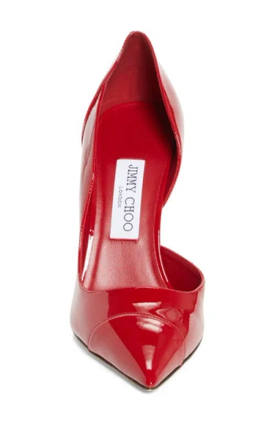Jimmy Choo Gucci Interlocking G Logo Leather Loafers In Red
