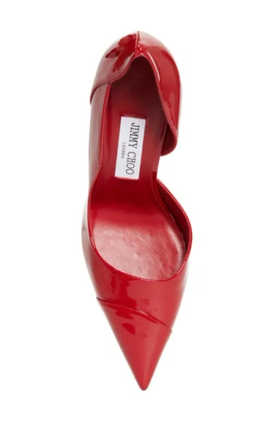 Jimmy Choo Gucci Interlocking G Logo Leather Loafers In Red