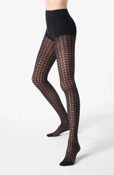 Oroblu Graphic Wave Tights In Black