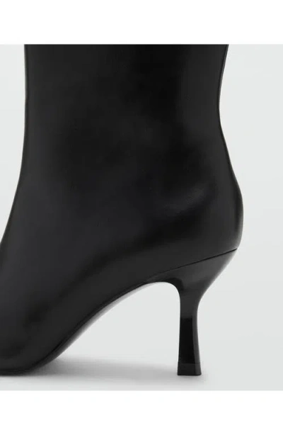 Mango Knee High Boot In Black