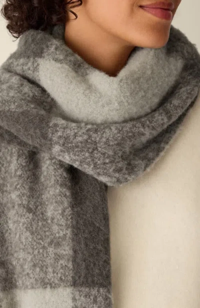 Eileen Fisher Boucle Cloud Scarf In Gray