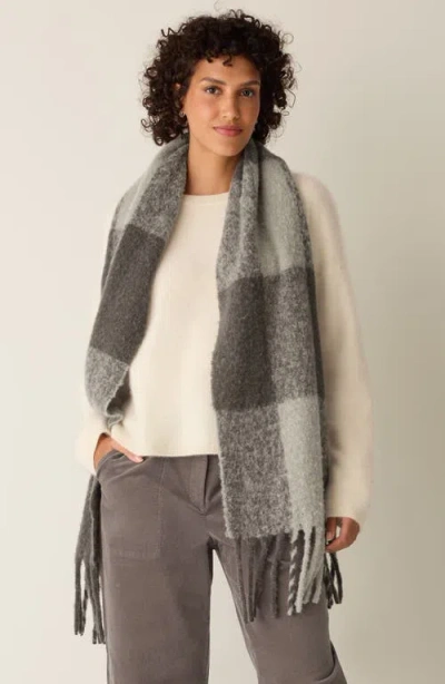Eileen Fisher Boucle Cloud Scarf In Gray