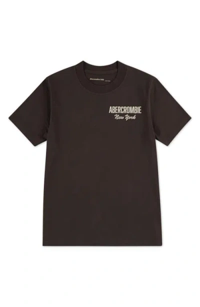 Abercrombie Kids Kids' Rec League Graphic T-shirt In Black