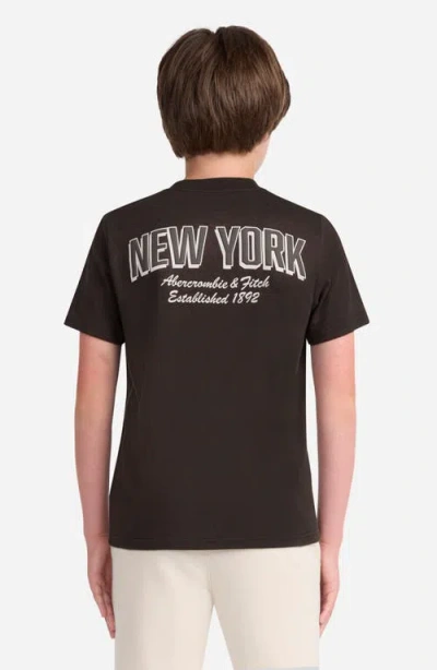 Abercrombie Kids Kids' Rec League Graphic T-shirt In Black