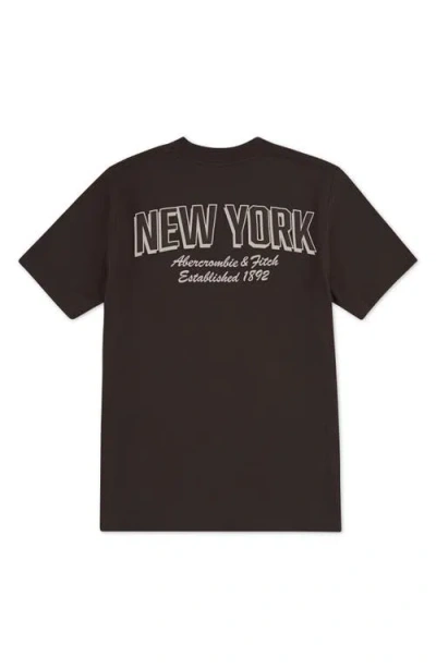 Abercrombie Kids Kids' Rec League Graphic T-shirt In Black