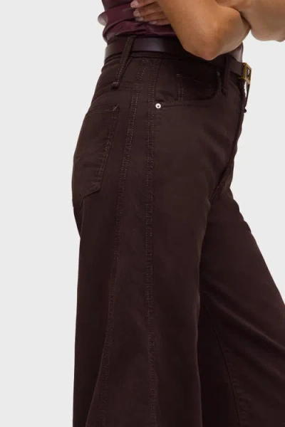 Hudson James High Rise Wide Leg Jeans In Black Coffee In Brown