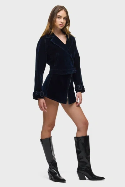 Hudson Jeans Raglan Moto Jacket In Black