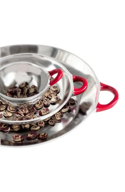 Lunares San Miguel Salsa Bowl In Silver