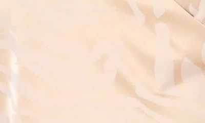 Vince Camuto Double Bubble Sleeve Satin Jacquard Wrap Front Top In Animal Print