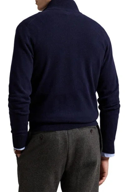 Polo Ralph Lauren Regular Fit Wool Johnny Collar Sweater In Blue