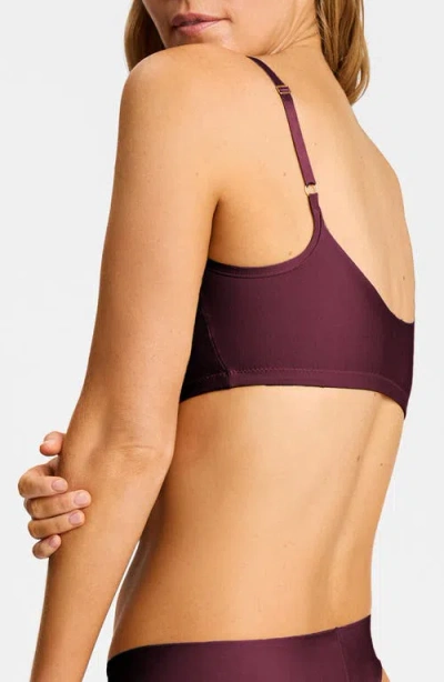 Commando Butter Bralette In Currant In Burgundy
