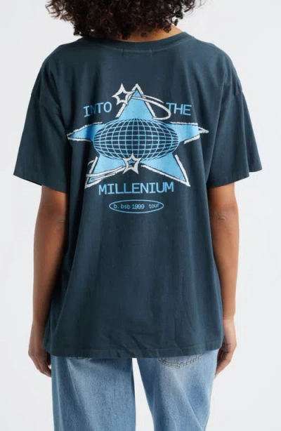 Daydreamer Backstreet Boys Into The Mille Cotton Graphic T-shirt In Blue