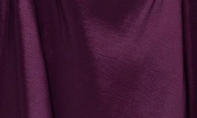 Xscape Evenings Off The Shoulder Taffeta Sheath Gown In Purple