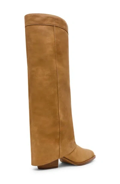 Steve Madden Winnick Foldover Knee High Boot In Yellow