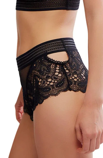 Free People Moonlit Meadow Bikini Brief In Black