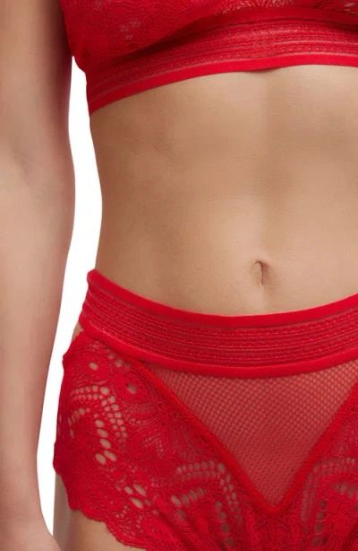 Free People Moonlit Meadow Bikini Brief In Red