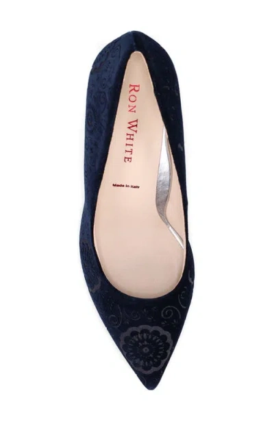 Ron White X Devil Wears Prada Pointed Toe Pump In Blue