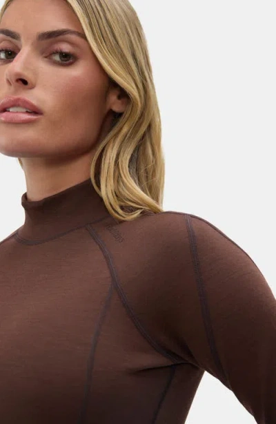 Halfdays Fay Base Layer Top In Brown