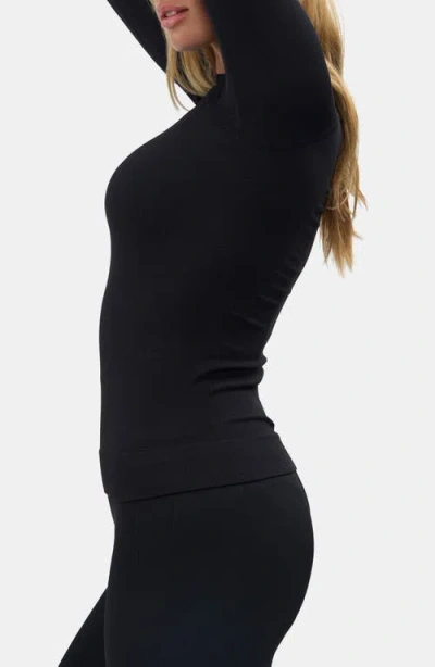 Halfdays Johnson Base Layer Top In Black
