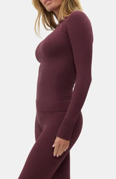 Halfdays Johnson Base Layer Top In Purple