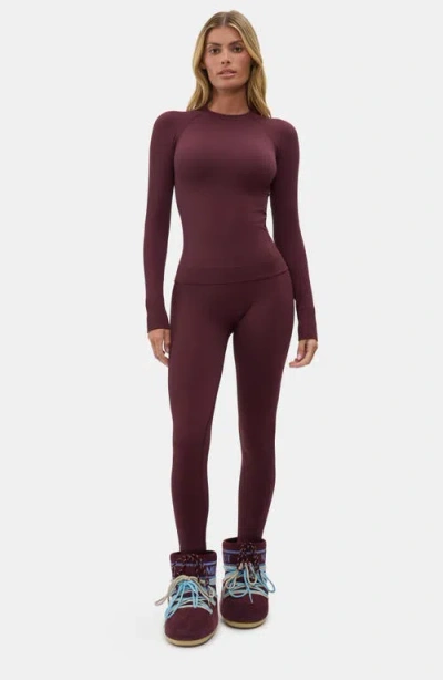 Halfdays Johnson Base Layer Top In Purple