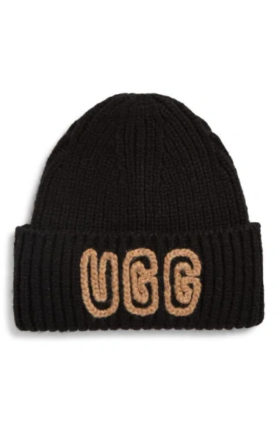 Ugg(r) Chunky Crafted Rib Beanie In Black