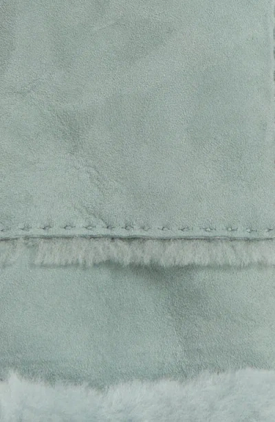 Ugg(r) Seamed Touchscreen Compatible Genuine Shearling Gloves In Green