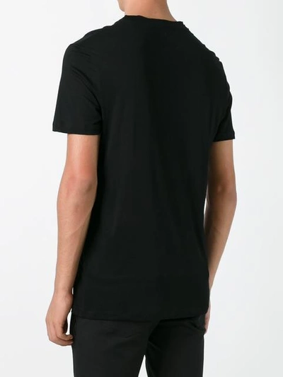 Shop Neil Barrett Slub Knit T-shirt - Black