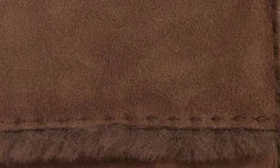 Ugg(r) Seamed Touchscreen Compatible Genuine Shearling Gloves In Brown