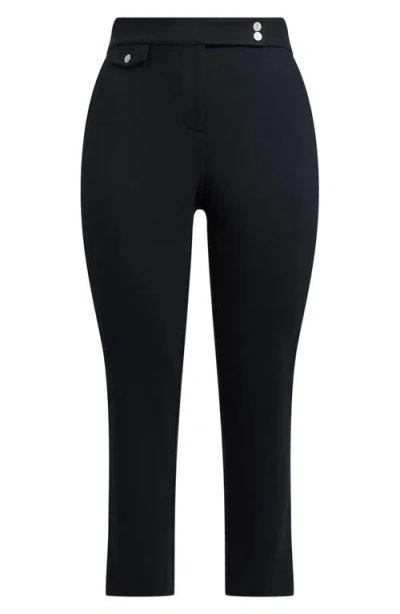 Ralph Lauren Plus Size Ponte Ankle Pant In Multi