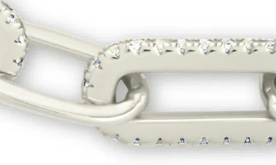 Sterling Forever Hallie Cubic Zirconia Chain Bracelet In Metallic