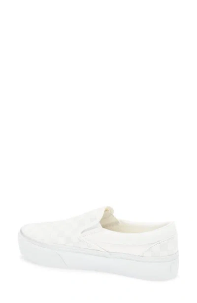 Vans Classic Slip-on Platform Sneaker In White
