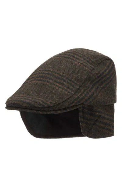 Barbour Cheviot Earflap Driving Cap In Brown