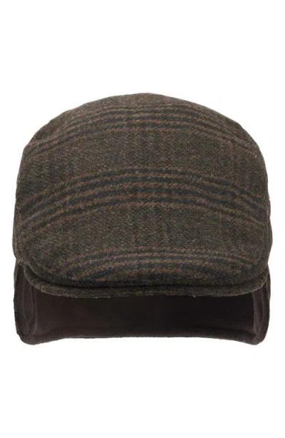 Barbour Cheviot Earflap Driving Cap In Brown