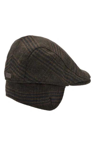 Barbour Cheviot Earflap Driving Cap In Brown