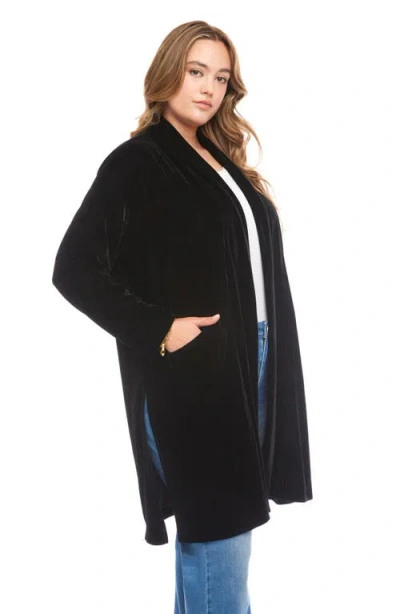Karen Kane Velvet Duster In Black