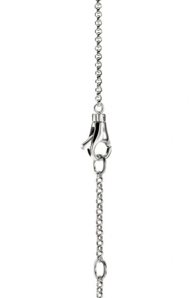 John Hardy Sterling Silver Diamond Necklace In Metallic
