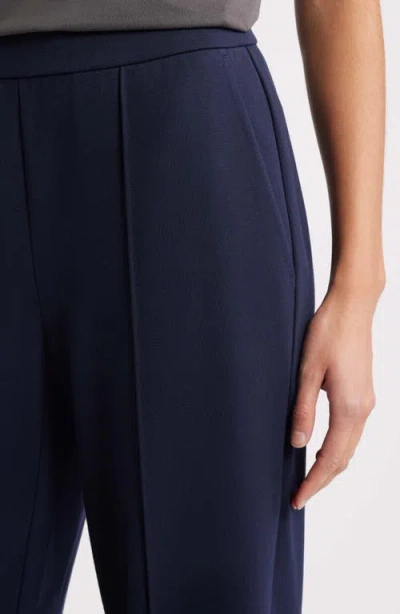 Eileen Fisher Pintuck Straight Leg Pants In Blue