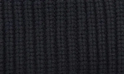 Barbour Mosely Cotton & Wool Blend Beanie In Black