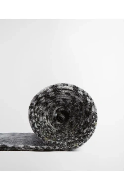 Barbour Danbrooke Plaid Fringed Wool & Cashmere Scarf In Gray