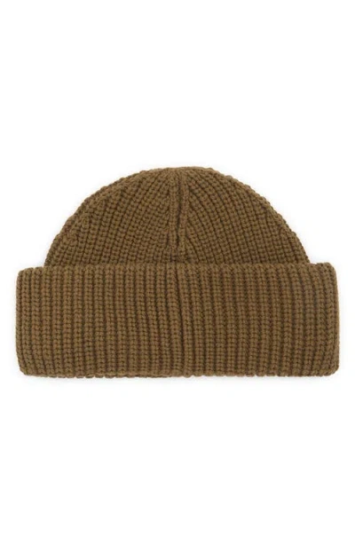 Barbour Mosely Cotton & Wool Blend Beanie In Green
