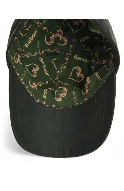 Barbour X Farm Rio Alice Baseball Cap In Black