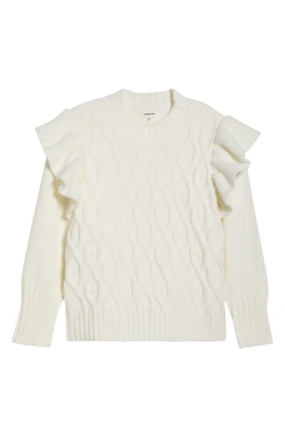 Sugarlips Gloriana Cable Stitch Sweater In Neutral