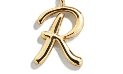 Baublebar Script Initial Pendant Necklace In Gold