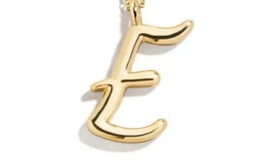 Baublebar Script Initial Pendant Necklace In Gold
