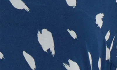 Sugarlips Elodie Dot Print Maxi Dress In Blue