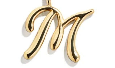 Baublebar Script Initial Pendant Necklace In Gold