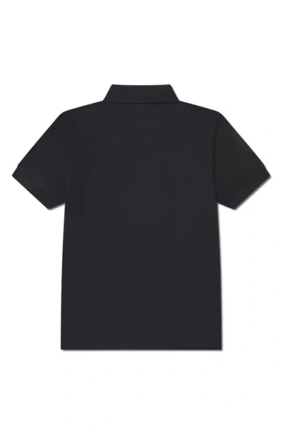 Lacoste Boys Petit Pique Polo Shirt In Black